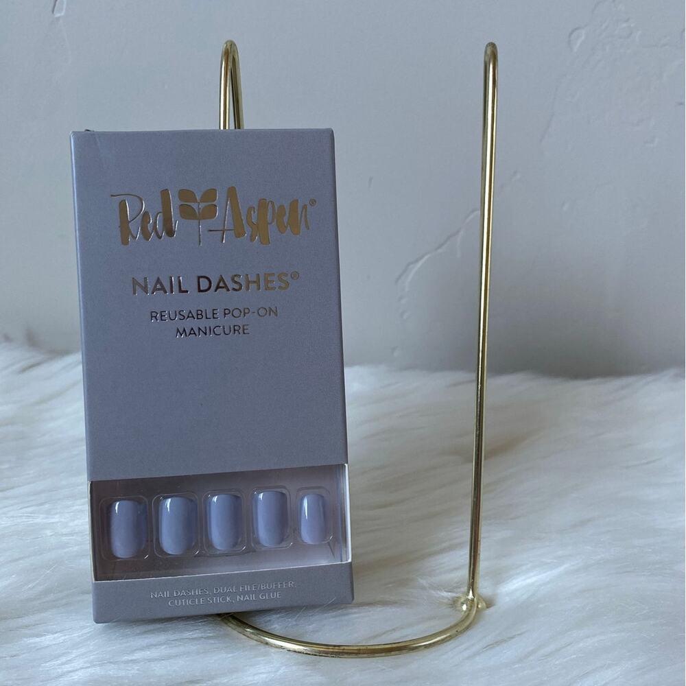 Steel Gray, Shay Red Aspen Nail Dashes